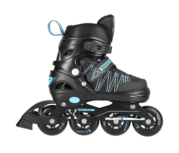 Nils Extreme Łyżworolki Łyżwy 2w1 NH11912 rozm. S 31-34 Czarno-niebieskie - 1121274 - zdjęcie 4